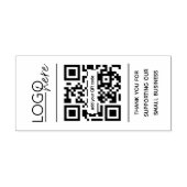 Small Business QR Code Thank You Rubberstempel (Afrduk)