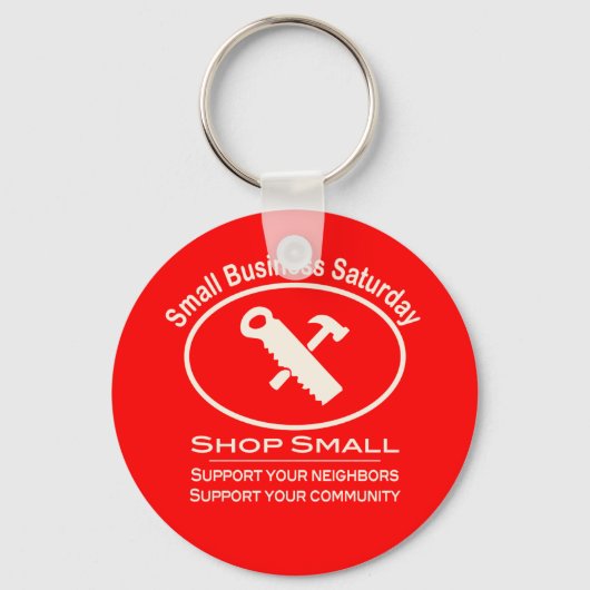 Small Business Saturday Hardware (wit) Sleutelhanger (Voorkant)