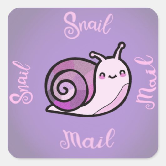 Small business ‘Snail mail’ sticker set (Voorkant)