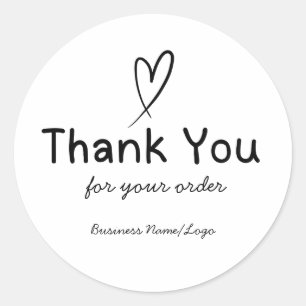Small Business Sticker Zwart en Wit