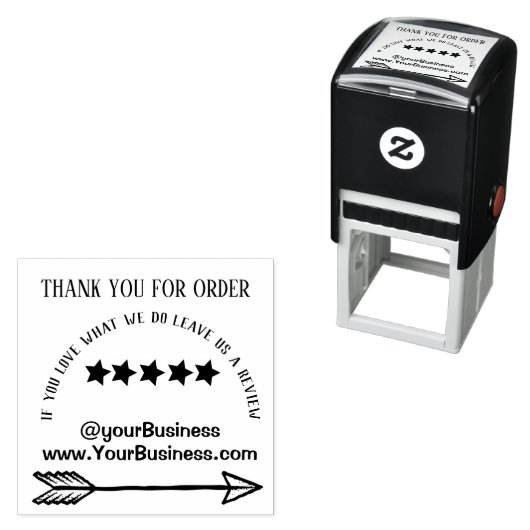 Small business support stempel dank u (In situ)