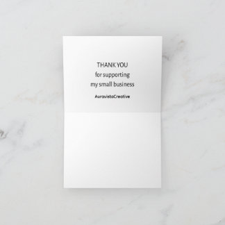 Small Business Thank You Card | Minimal | Personal Bedankkaart