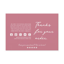 Small Business Thank You Card – orderwaardering