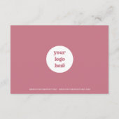 Small Business Thank You Card – orderwaardering Informatiekaartje (Achterkant)
