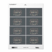 Small business thank you script typography etiket (Full Sheet)