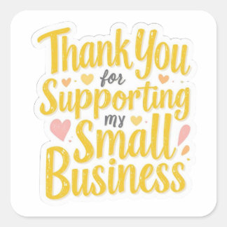 Small Business Thank You Sticker