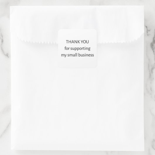 Small Business Thank You Sticker | Minimal | Packa (Tas)