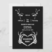 Small Business The Skeleton Love Custom Halloween Kaart (Voorkant)