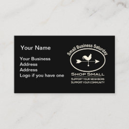 Small Business Zaterdag Ivory Weathervane Visitekaartje