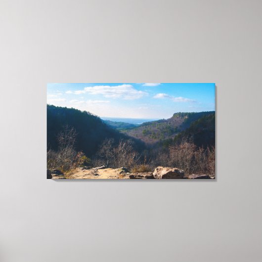Small Canyon, Petit Jean State Park, Arkansas Canvas Afdruk (Voorkant)