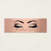 Small Cft Certificate Roos Gold Glam Lash Makeup Mini Visitekaartjes (Voorkant)