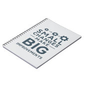 Small Changes Make Big Improvements Kaizen culture Notitieboek (Linkerzijde)