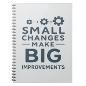 Small Changes Make Big Improvements Kaizen culture Notitieboek (Voorkant)