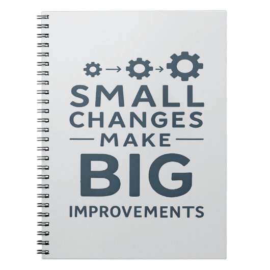 Small Changes Make Big Improvements Kaizen culture Notitieboek (Voorkant)