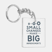 Small Changes Make Big Improvements Kaizen culture Sleutelhanger (Voorkant Links)