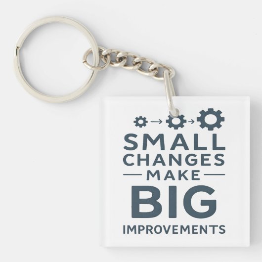 Small Changes Make Big Improvements Kaizen culture Sleutelhanger (Voorkant)
