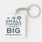 Small Changes Make Big Improvements Kaizen culture Sleutelhanger (Achterkant)