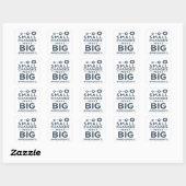 Small Changes Make Big Improvements Kaizen culture Vierkante Sticker (Vel)