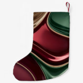 Small Christmas stocking in stylish graphic Kleine Kerstsok (Achterkant)