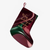 Small Christmas stocking in stylish graphic Kleine Kerstsok (Voorkant (Hangend))