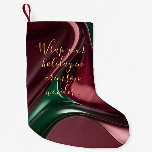 Small Christmas stocking in stylish graphic Kleine Kerstsok (Voorkant)