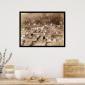 Small City of Deadwood SD 1887 Poster (Keuken)