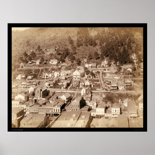 Small City of Deadwood SD 1887 Poster (Voorkant)