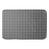 Small Classic Gingham Check Pset Patroon Black Badmat (Voorkant)