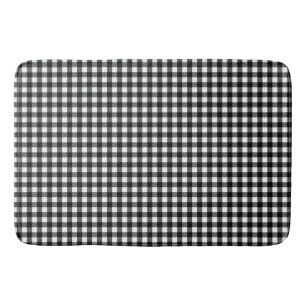 Small Classic Gingham Check Pset Patroon Black Badmat