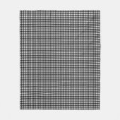 Small Classic Gingham Check Pset Patroon Black Fleece Deken (Voorkant)