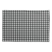 Small Classic Gingham Check Pset Patroon Black Kussensloop (Achterkant)