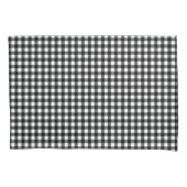 Small Classic Gingham Check Pset Patroon Black Kussensloop (Voorkant)