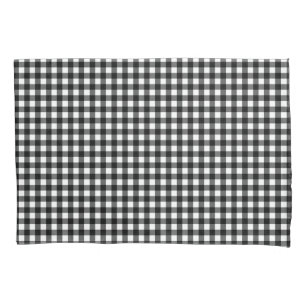 Small Classic Gingham Check Pset Patroon Black Kussensloop