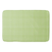 Small Classic Gingham Check Pset Pattern Green Badmat (Voorkant)