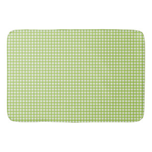 Small Classic Gingham Check Pset Pattern Green Badmat