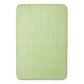 Small Classic Gingham Check Pset Pattern Green Badmat (Voorkant Verticaal)