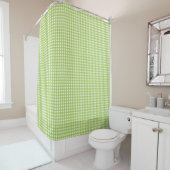 Small Classic Gingham Check Pset Pattern Green Douchegordijn (In situ)