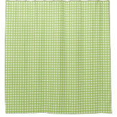 Small Classic Gingham Check Pset Pattern Green Douchegordijn (Voorkant)