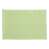 Small Classic Gingham Check Pset Pattern Green Kussensloop (Achterkant-Rechts)