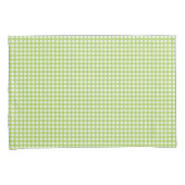 Small Classic Gingham Check Pset Pattern Green Kussensloop (Voorkant-Rechts)