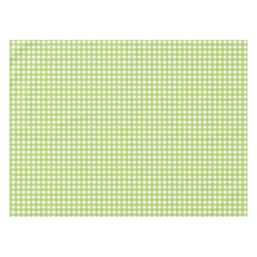 Small Classic Gingham Check Pset Pattern Green Tafelkleed (Voorkant (Horizontaal))