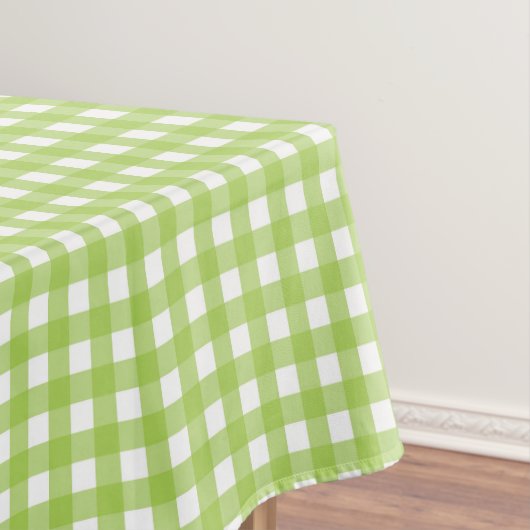 Small Classic Gingham Check Pset Pattern Green Tafelkleed (Voorbeeld)