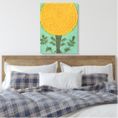 Small Clive Album | A Marigold Canvas Afdruk (Insitu (Slaapkamer))