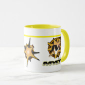 Small Combo Mok 300gr. (wit en geel) (Voorkant rechts)