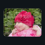 Small Custom 2016 Magnetic Calendar 3x4 Magneet<br><div class="desc">Kleine aangepaste magnetische agenda voor 2016 (jaarlijks) afgedrukt op flexibele fotomagneet (3 inch tegen 4 inch) met aanpasbare foto - u kunt uw foto toevoegen</div>