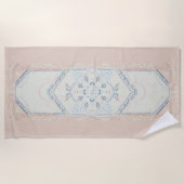 small,CUSTOM NAME Delicate Seashell Strandlaken (Voorkant)