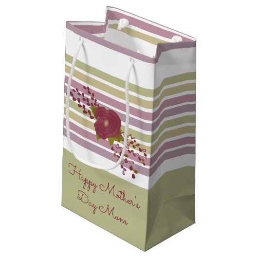 Small Designer Moederdag Gift Bag Klein Cadeauzakje (Achterkant Gekanteld)