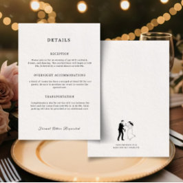 Small Details Classic Elegant Informatiekaartje