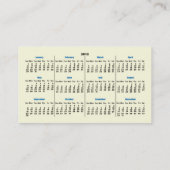 Small Dog Mobile Grooming 2012 Calendar Business C Visitekaartje (Achterkant)