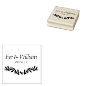 Small Dragonfly with Branches and leaves design Rubberstempel (Gestempeld)